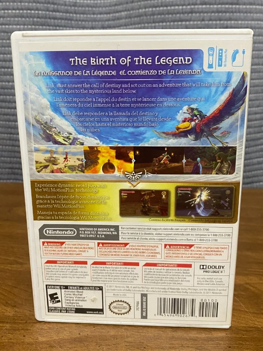 The Legend Of Zelda Skyward Sword Nintendo Wii Video Game